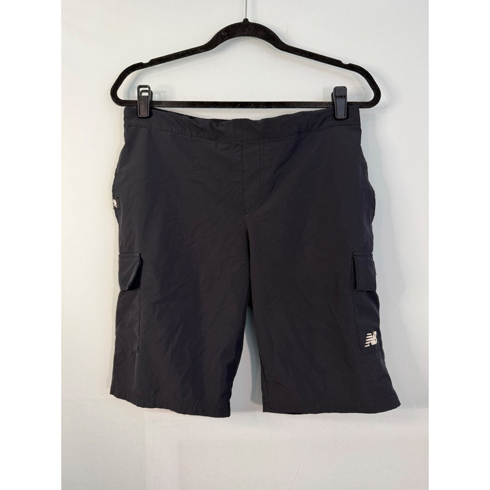 New Balance Cargo Shorts Mens XL 18/20 Black Athletic Stretch Hiking Pockets